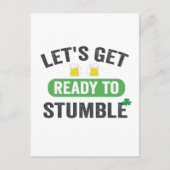 Machen wir uns fertig, um St. Patrick's Drinking z Einladungspostkarte (Vorderseite)