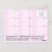 MACHEN! Zeitschrift "Z" rosa Postacard Postkarte (Rückseite)