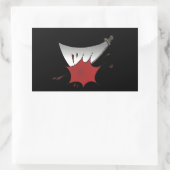 Machete Massacre Rechteckiger Aufkleber (Tasche)
