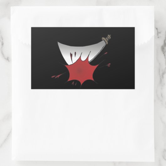 Machete Massacre Rechteckiger Aufkleber (Tasche)