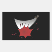 Machete Massacre Rechteckiger Aufkleber (Vorderseite)