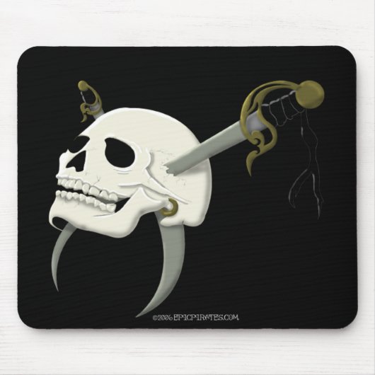 Macheten-Schädel Mousepad (Vorne)