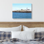 Machias Siegel Island Leuchtturm Canvas Print Leinwanddruck (Insitu (Schlafzimmer))