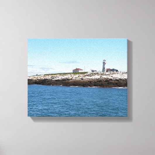 Machias Siegel Island Leuchtturm Canvas Print Leinwanddruck (Vorderseite)