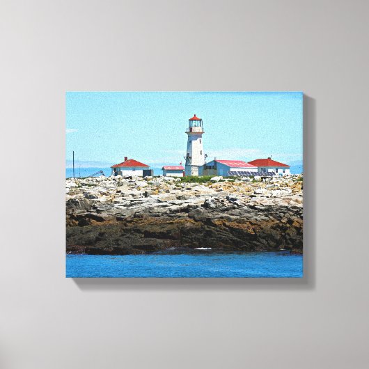 Machias Siegel Island Leuchtturm Canvas Print Leinwanddruck (Vorderseite)