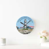 Machias Siegel Island Leuchtturm, NB Wall Clock Runde Wanduhr (Zuhause)