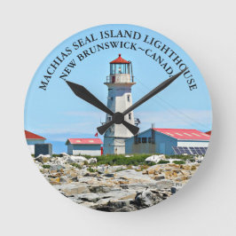 Machias Siegel Island Leuchtturm, NB Wall Clock Runde Wanduhr