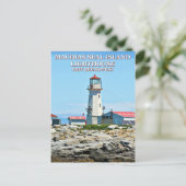 Machias Siegel Island Leuchtturm, Neue Bruns Postk Postkarte (Stehend Vorderseite)