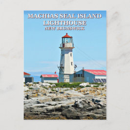 Machias Siegel Island Leuchtturm, Neue Bruns Postk Postkarte