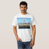 Machias Siegel Island Leuchtturm, New Brunsw T - S T-Shirt (Vorne ganz)