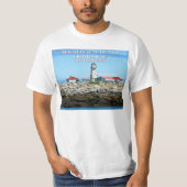 Machias Siegel Island Leuchtturm, New Brunsw T - S T-Shirt (Vorderseite)