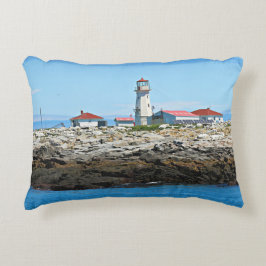 Machias Siegel Island Lighthouse, Kanada Pillow Zierkissen