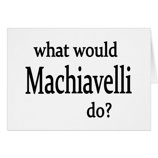 Machiavelli (Vorderseite (Horizontal))
