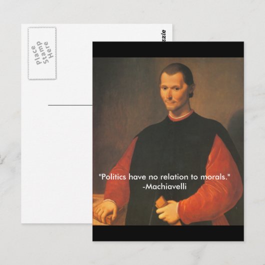 Machiavelli 2 postkarte (Vorne/Hinten)