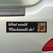 Machiavelli 3 Viertel mit Blackadder Autoaufkleber (Auf Auto)