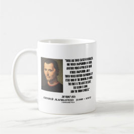 Machiavelli drei Klassen Intellekt-Zitat Kaffeetasse