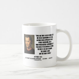 Machiavelli drei Klassen Intellekt-Zitat Kaffeetasse