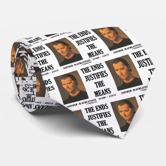 Machiavelli-Enden rechtfertigt das Krawatte (Gerollt)