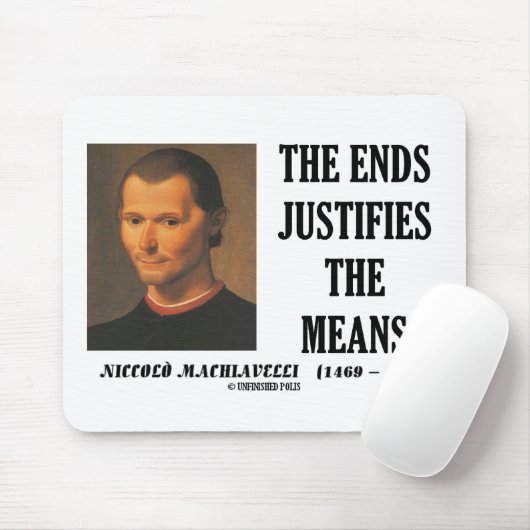 Machiavelli-Enden rechtfertigt das Mousepad (Mit Mouse)