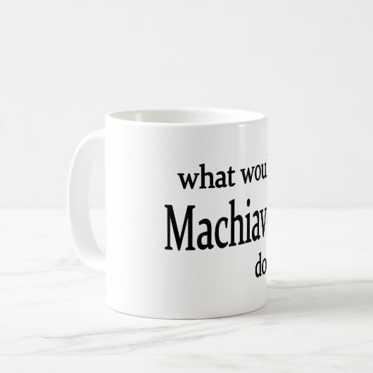 Machiavelli Kaffeetasse (Vorderseite Links)