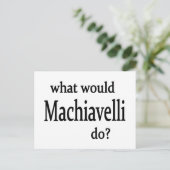 Machiavelli Postkarte (Stehend Vorderseite)
