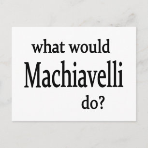 Machiavelli Postkarte
