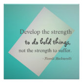 Machiavelli Quote Poster (Vorderseite)