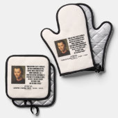 Machiavelli Three Classes Of Intellects Quote Ofenhandschuh & Topflappen-Set (Vorderseite/Rückseite)