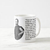 Machiavelli-Zitat über Intellekt Kaffeetasse (VorderseiteRechts)