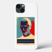 Machiavellian (Machiavelli-Poster im Obama-Stil) Case-Mate iPhone Hülle (Rückseite)