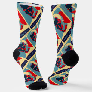 Machiavellian (Machiavelli-Poster im Obama-Stil) Socken