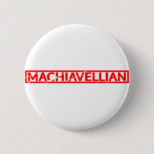 machiavellische Briefmarke Button