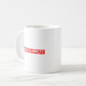 machiavellische Briefmarke Kaffeetasse (Vorderseite Links)