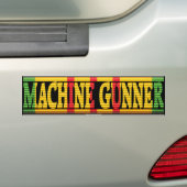 Machine Gunner Vietnam Service Ribbon Sticker Autoaufkleber (Auf Auto)