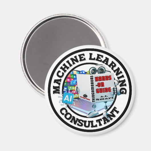 Machine Learning (KI) - Berater Magnet (Vorderseite/Rückseite)