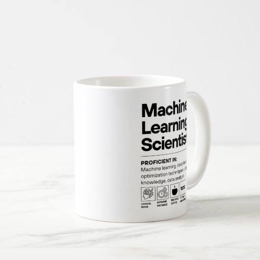 Machine Learning Scientist Kaffeetasse (VorderseiteRechts)