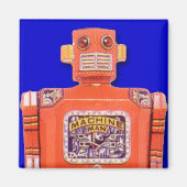 Machine Man Toy Robot Square Magnet (Vorne)