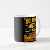 Machining Machinist Precision Guesswork Toolmaker Kaffeetasse (VorderseiteRechts)