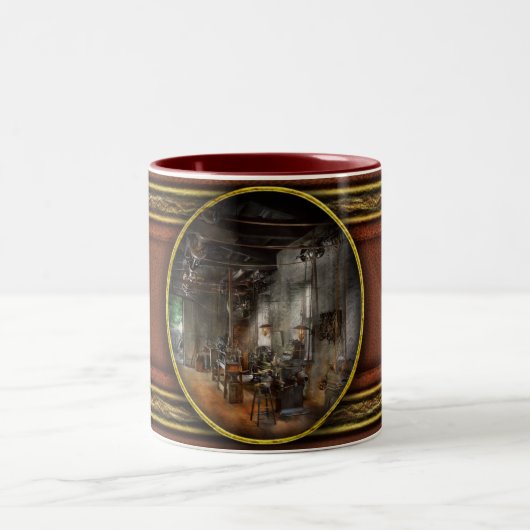 Machinist - das Millwright Zweifarbige Tasse (Mittel)