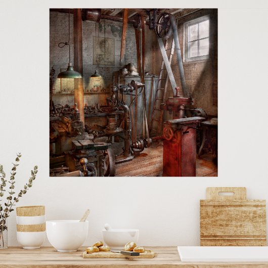 Machinist - Die moderne Werkstatt Poster (Küche)