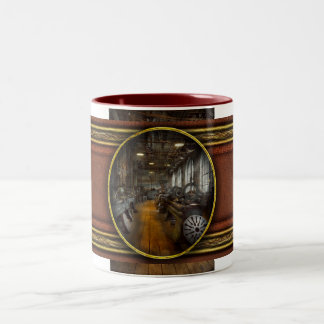 Machinist - Drehmaschinen - Die originale Drehsche Zweifarbige Tasse