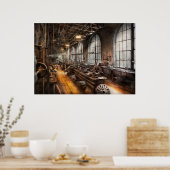 Machinist - Ein Raum voller Drehmaschinen Poster (Küche)