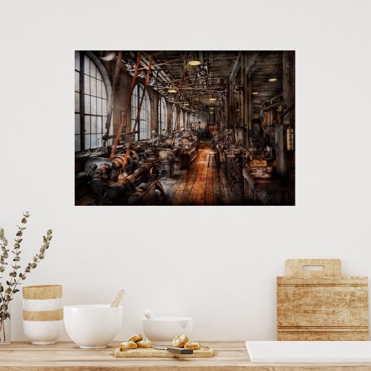 Machinist - Eine voll funktionsfähige Maschinenwer Poster (Küche)