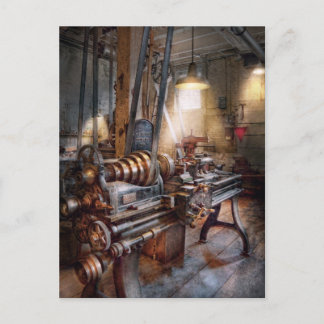 Machinist - Feuerwehr Lathe Postkarte