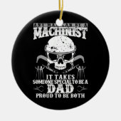 Machinist Funny Joke Spaß CNC Vater Geschenk Keramik Ornament (Vorne)