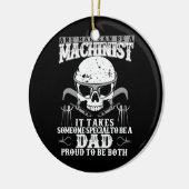 Machinist Funny Joke Spaß CNC Vater Geschenk Keramik Ornament (Links)