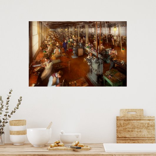 Machinist - Hands on work 1904 Poster (Küche)