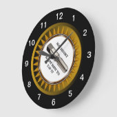 Machinist know how to tap it Wall Clock Große Wanduhr (Winkel)