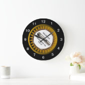 Machinist know how to tap it Wall Clock Große Wanduhr (Zuhause)