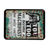 Machinist Magnet - Funny Vintag Retro (Horizontal)